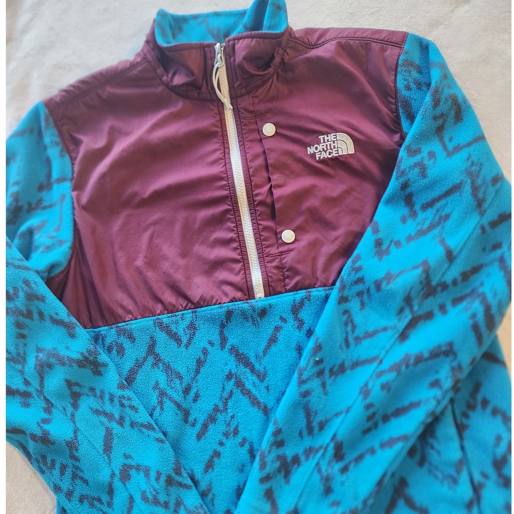 The North Face Aztec Fleece Zip Pullover. Gorpcore Outerwear Cabincore Fall Y2K